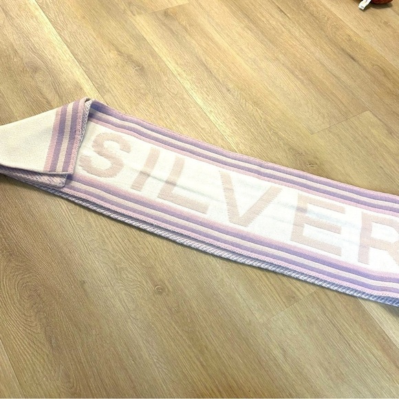 Urban Outfitters UO NW0T silver lining soccer scarf y2k - Picture 2 of 6